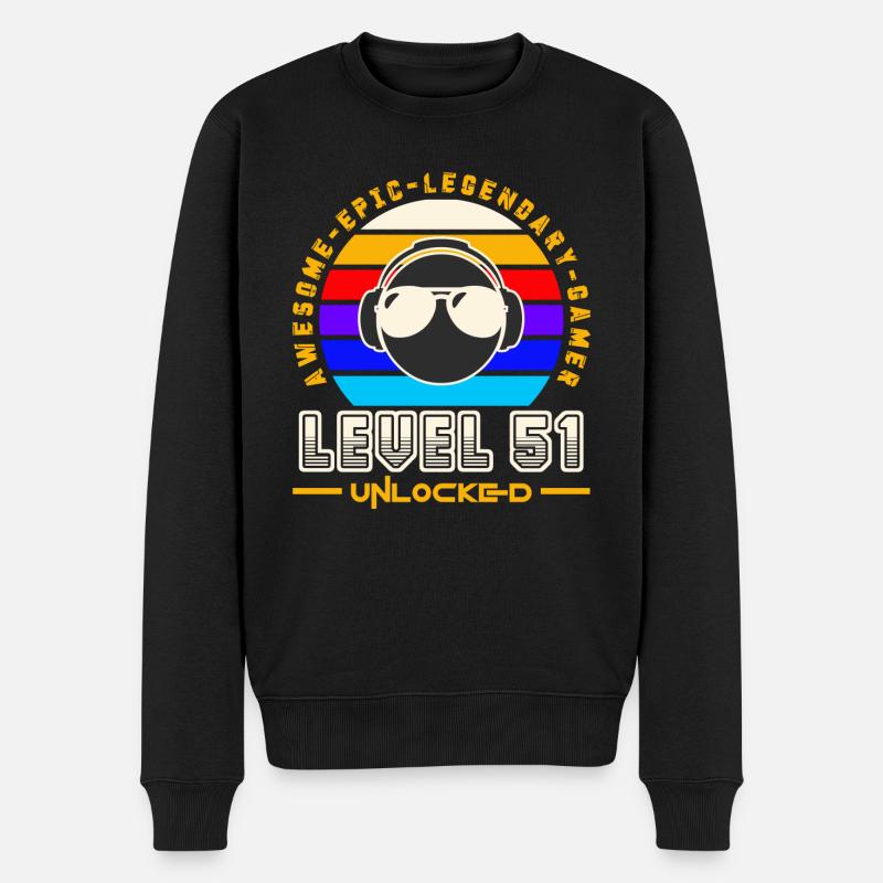 Level 51 - Pull Premium bio Homme - noir