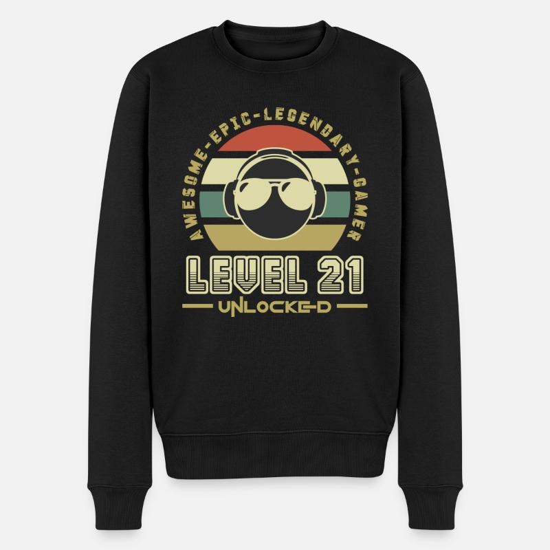 Level 21 - Pull Premium bio Homme - noir