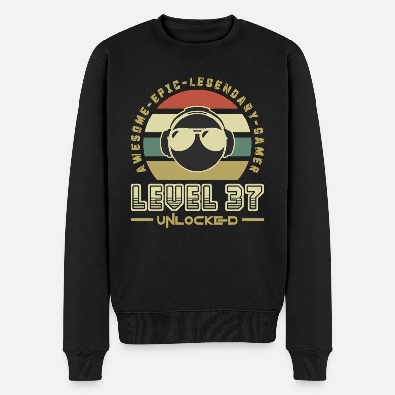 Level 37 - Pull Premium bio Homme - noir