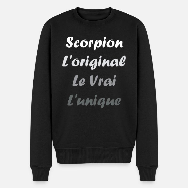 scorpion - Pull Premium bio Homme - noir