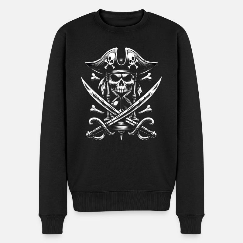 Roberts Drapeau pirate incassable - Pull Premium bio Homme - noir