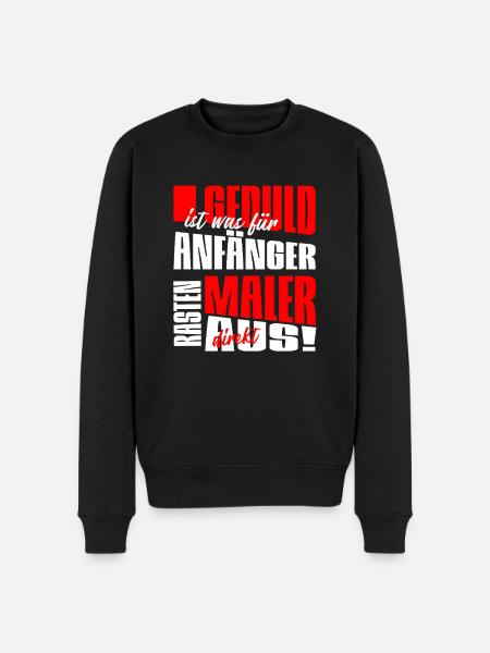 Lustiger Maler Spruch für Maler und Lackierer - Männer Premium Bio Pullover - Schwarz