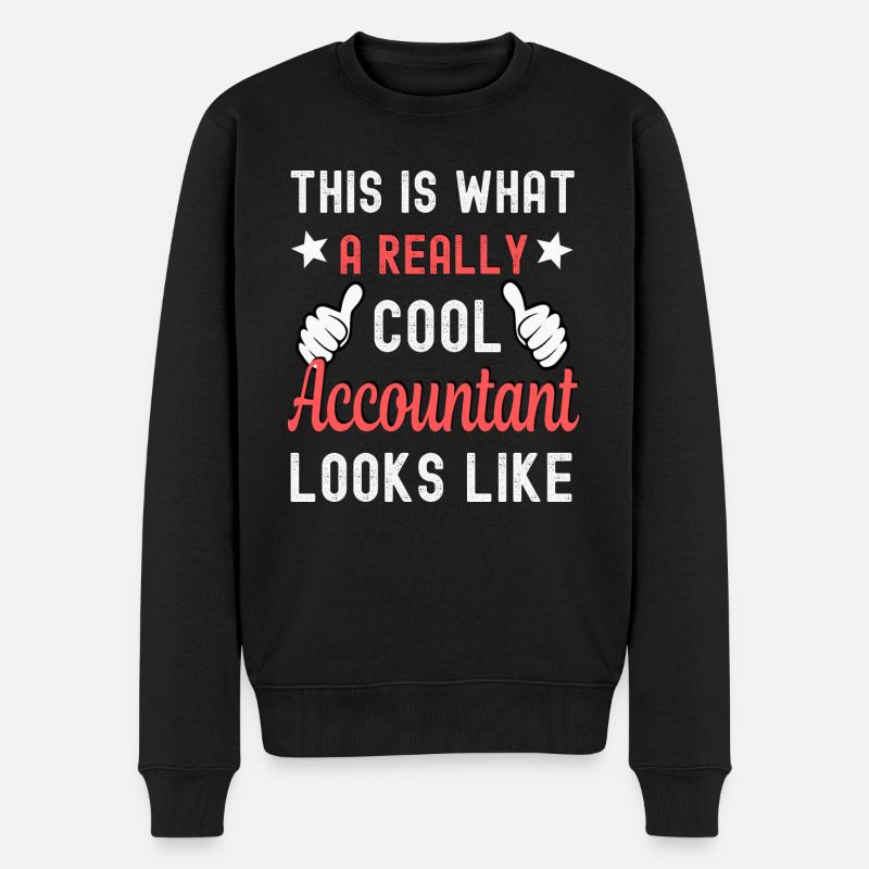 Comptable comptable - Pull Premium bio Homme - noir