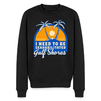 I Need To Be Seahabilitated Gulf Shores Summer - Männer Premium Bio Pullover - Schwarz - Vorne - Nico (187cm)