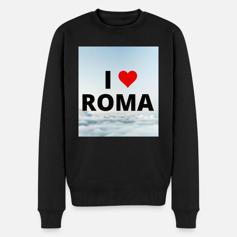 I LOVE ROMA - Pull Premium bio Homme - noir
