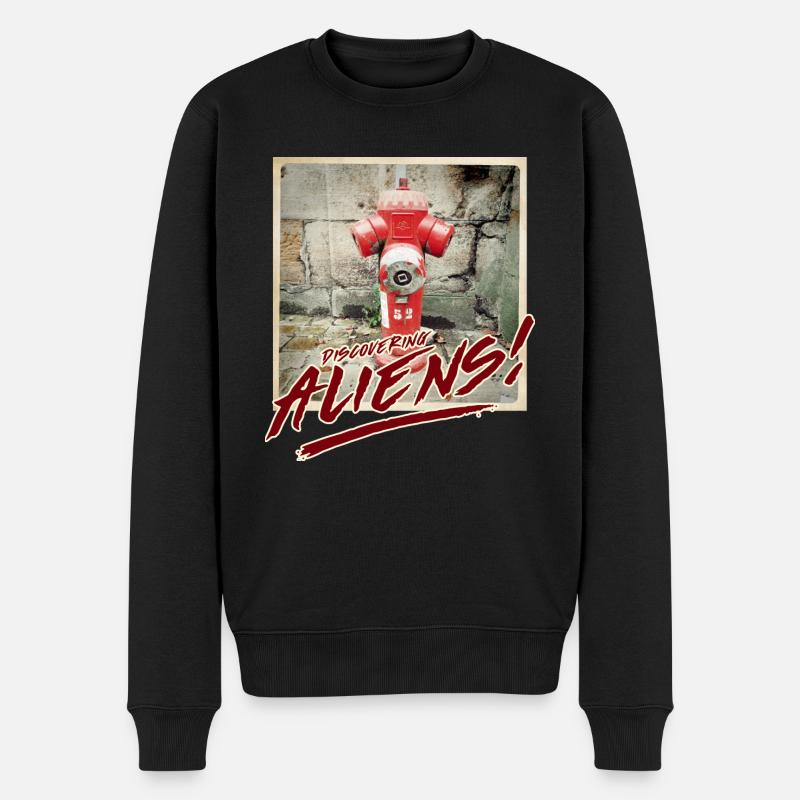 Étrangers 14 - Pull Premium bio Homme - noir