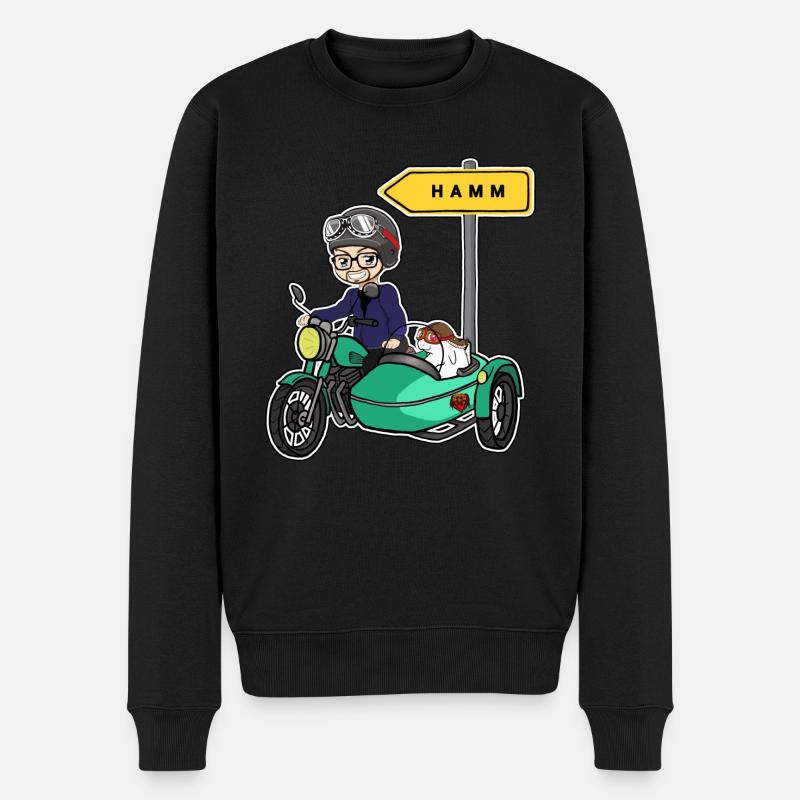 Offizielles Logo für Hamm - Männer Premium Bio Pullover - Schwarz