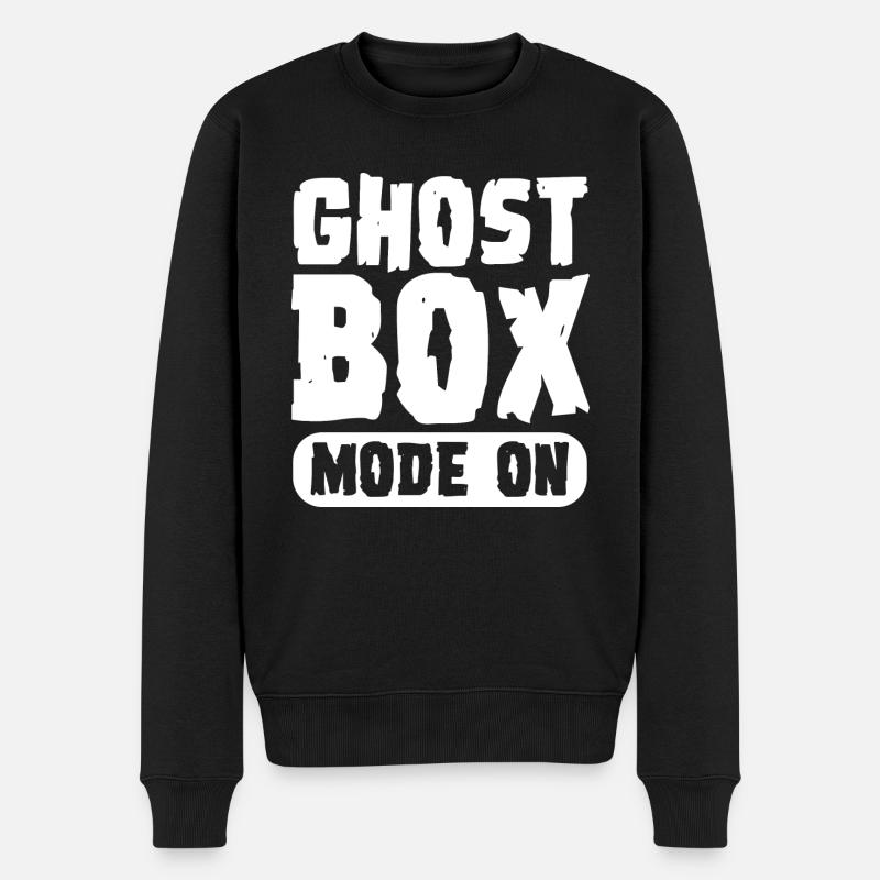 Ghost box Mode on - Männer Premium Bio Pullover - Schwarz