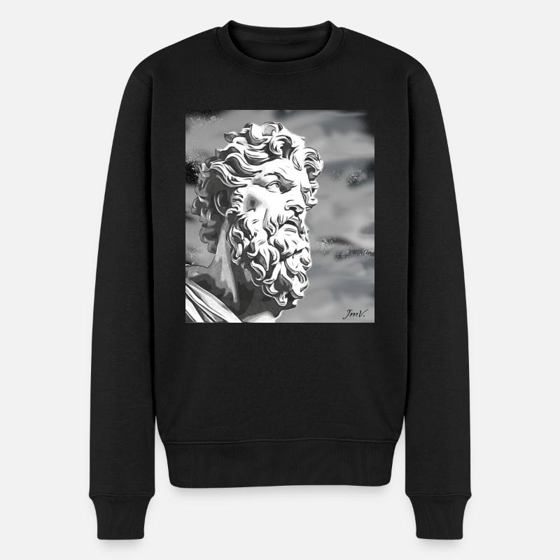 Le philosophe - Pull Premium bio Homme - noir