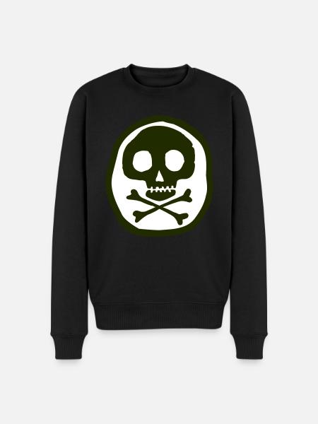 Skull and bones - Men's Premium Organic Jumper - black