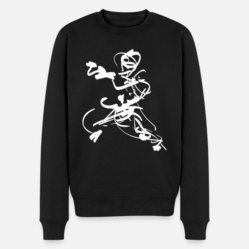 mantis style - Männer Premium Bio Pullover - Schwarz