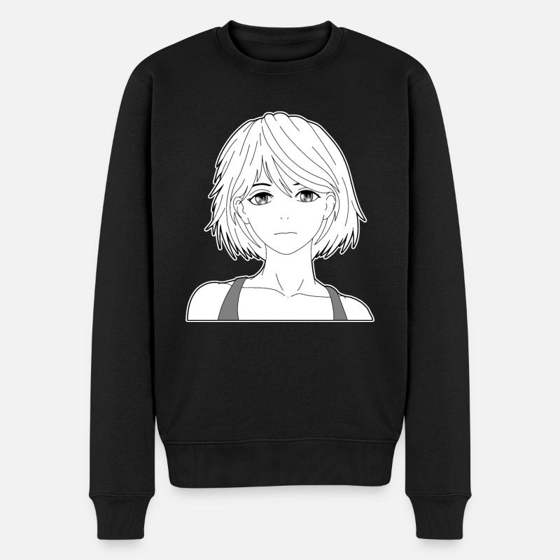 Fille d’anime - Pull Premium bio Homme - noir