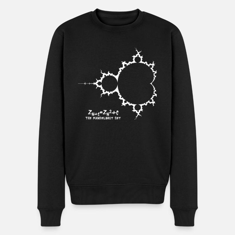 Fractal Almond Bread Apple Male Math Formula - Men's Premium Organic Jumper - black