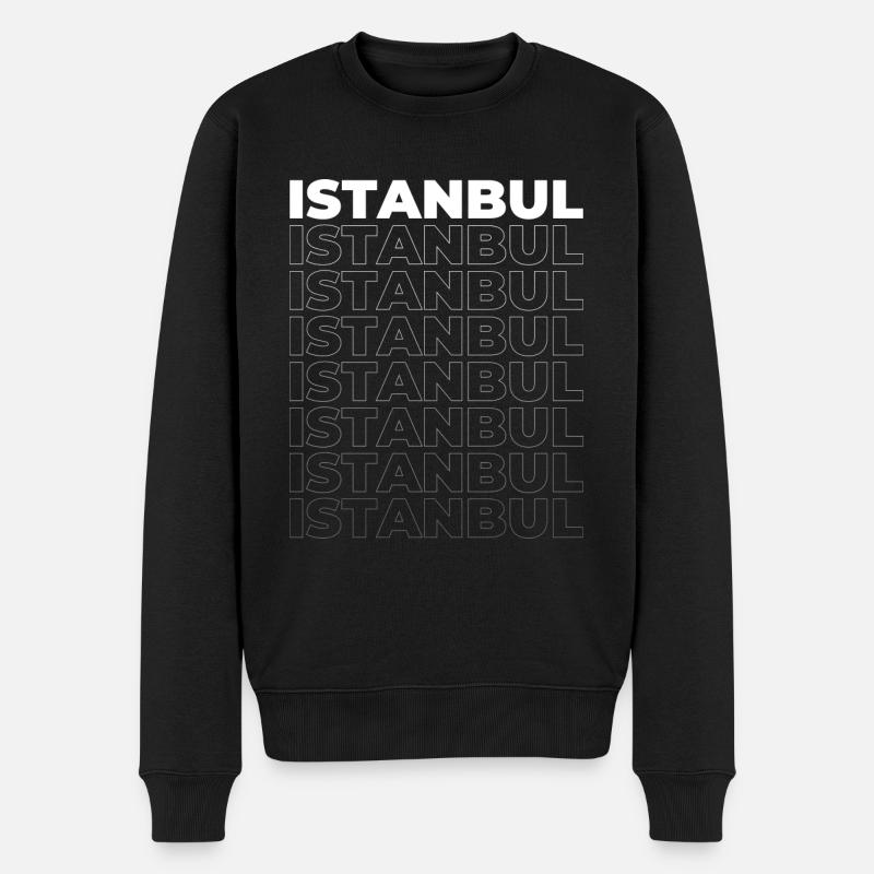 Istanbul - Männer Premium Bio Pullover - Schwarz