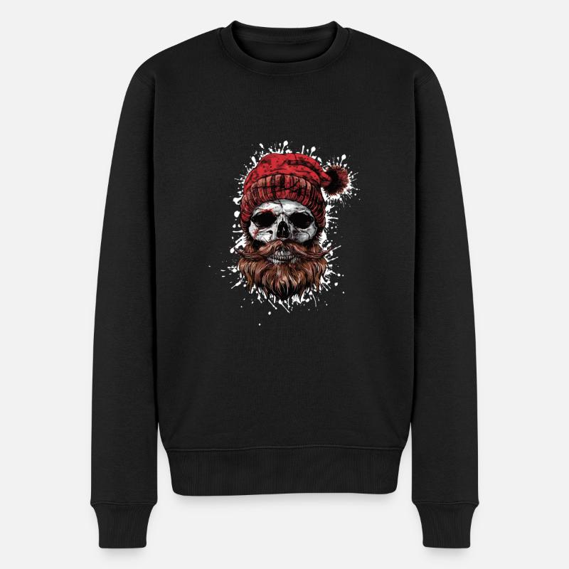 Crâne de bûcheron - Pull Premium bio Homme - noir