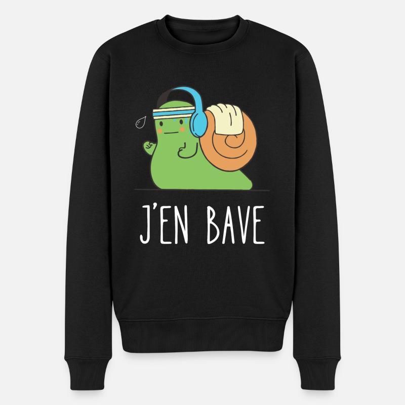 j'en bave - Pull Premium bio Homme - noir