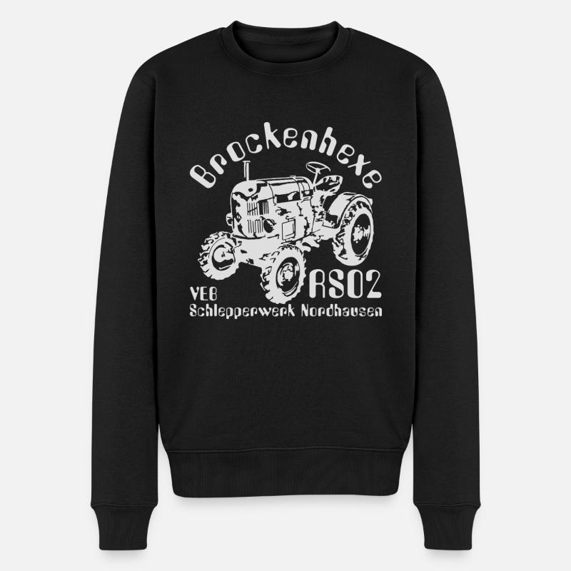 Traktor RS02 Brockenhexe - Männer Premium Bio Pullover - Schwarz