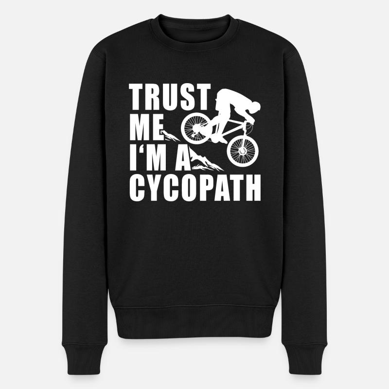 Cycopathe - Pull Premium bio Homme - noir