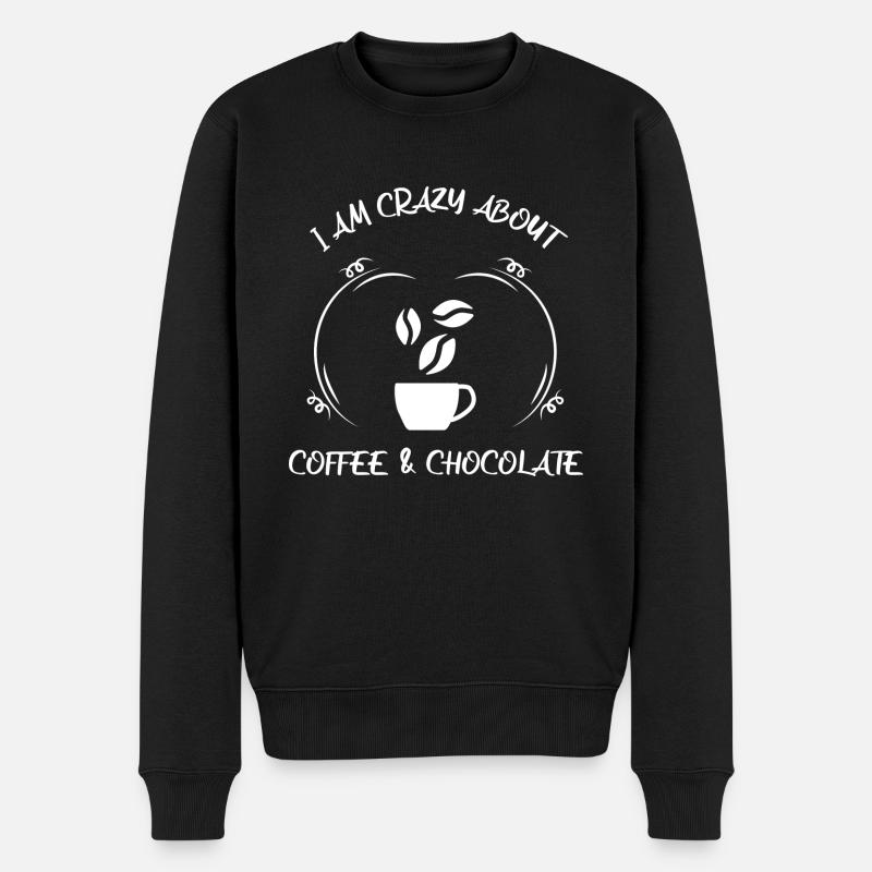 Café, expresso, café et chocolat - Pull Premium bio Homme - noir