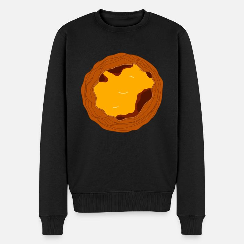 Portugiesische Eierkuchen - Männer Premium Bio Pullover - Schwarz