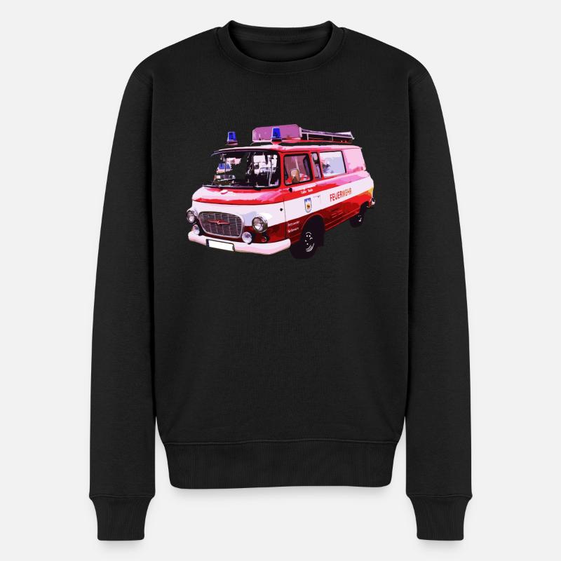 Barkas B1000 Feuerwehr - Männer Premium Bio Pullover - Schwarz