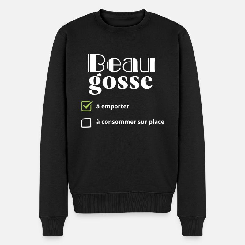 Beau gosse à emporter - Pull Premium bio Homme - noir