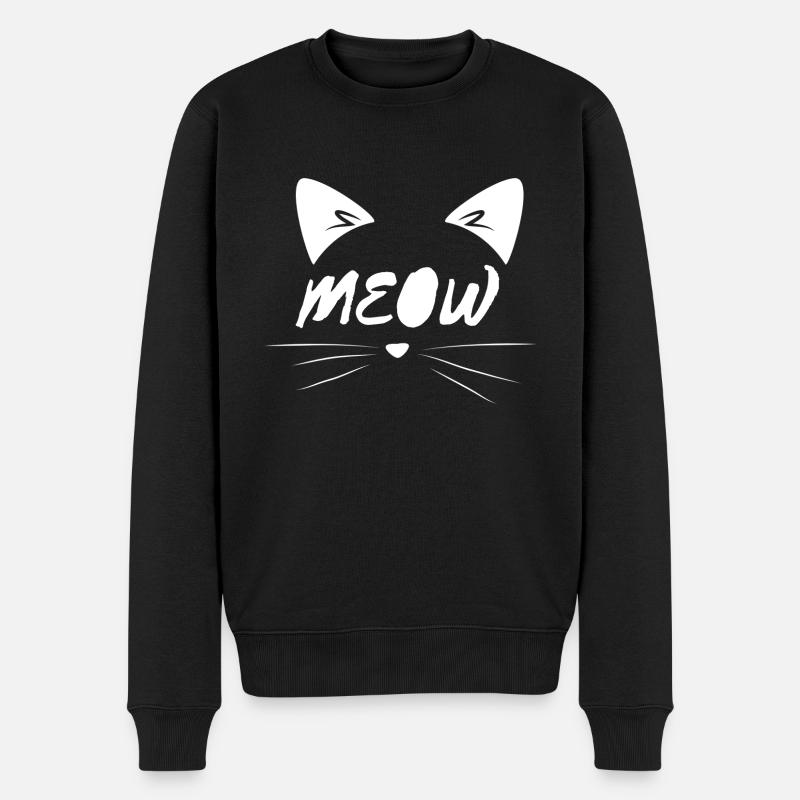 Visage de chat - Pull Premium bio Homme - noir