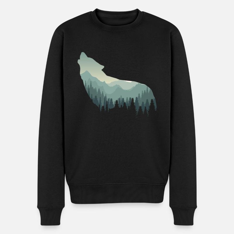 Loup - Pull Premium bio Homme - noir