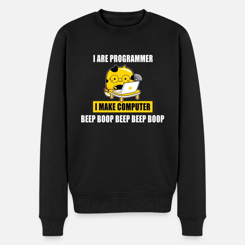 Je suis programmeur - Pull Premium bio Homme - noir