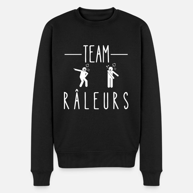 team râleurs - Pull Premium bio Homme - noir