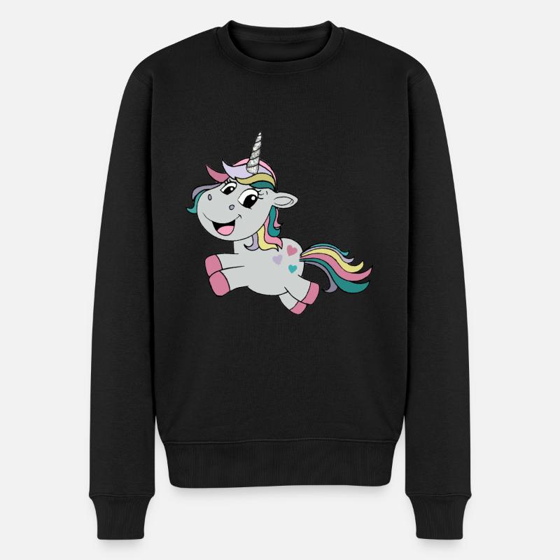 Licorne - Pull Premium bio Homme - noir