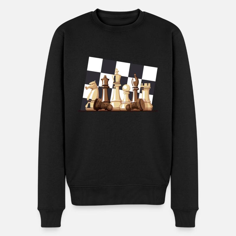 Échiquier - Pull Premium bio Homme - noir