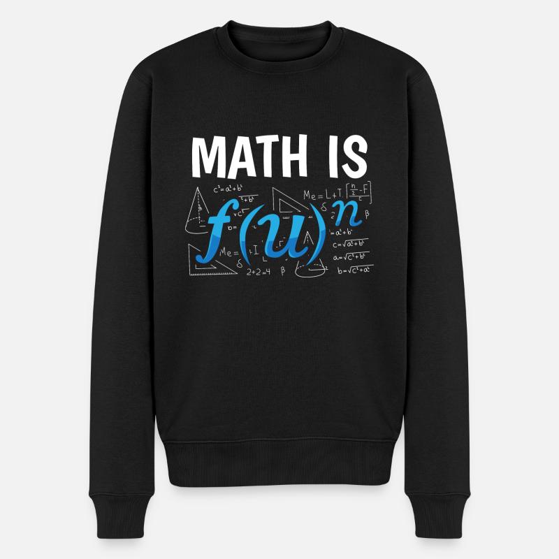 Math Is Mathe Mathematik Lehrer Wissenschaft - Männer Premium Bio Pullover - Schwarz
