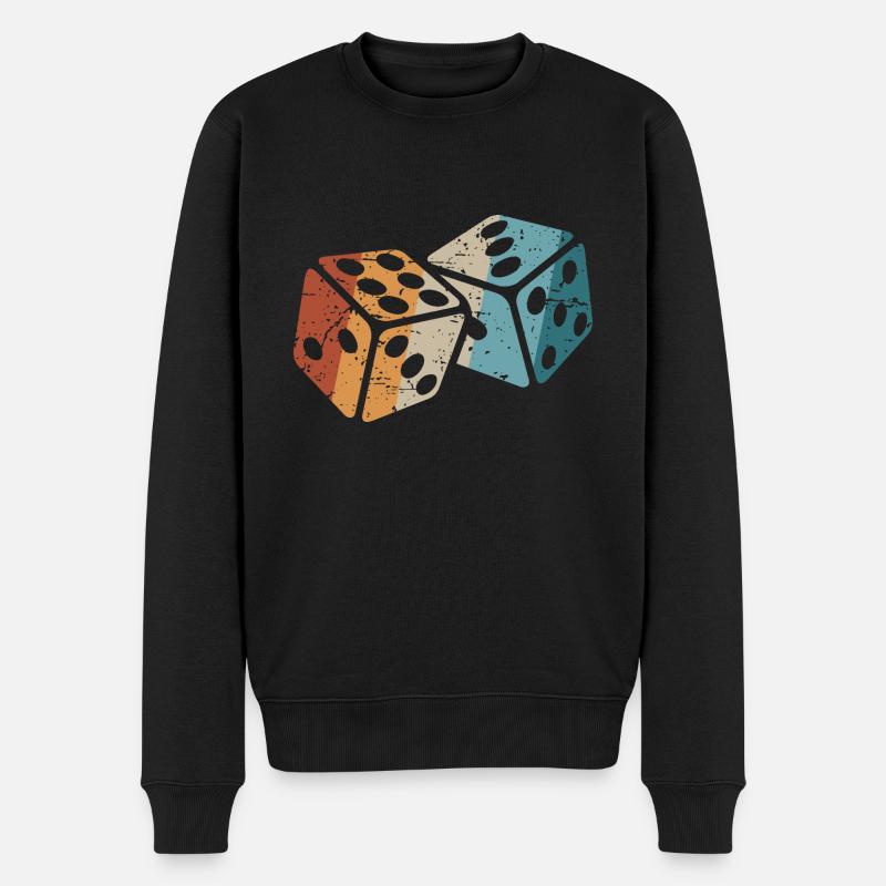 Cube rétro - Pull Premium bio Homme - noir