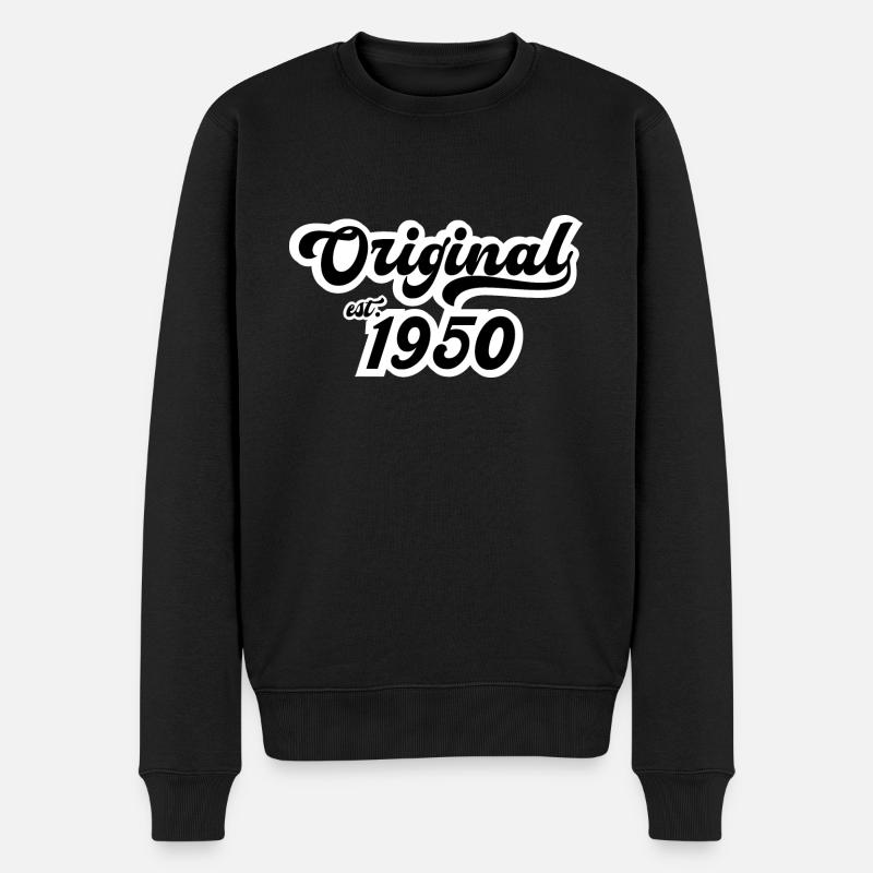 1950 Anniversaire - Pull Premium bio Homme - noir