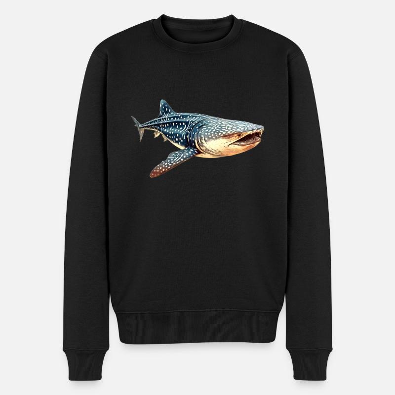 Requin-baleine - Pull Premium bio Homme - noir