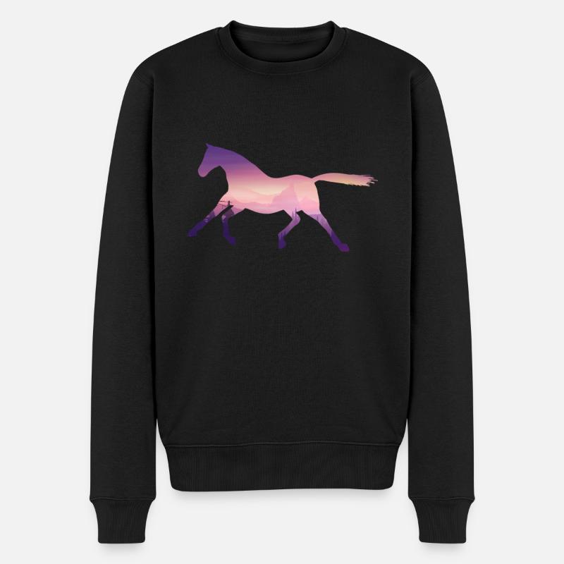 Cheval - Pull Premium bio Homme - noir