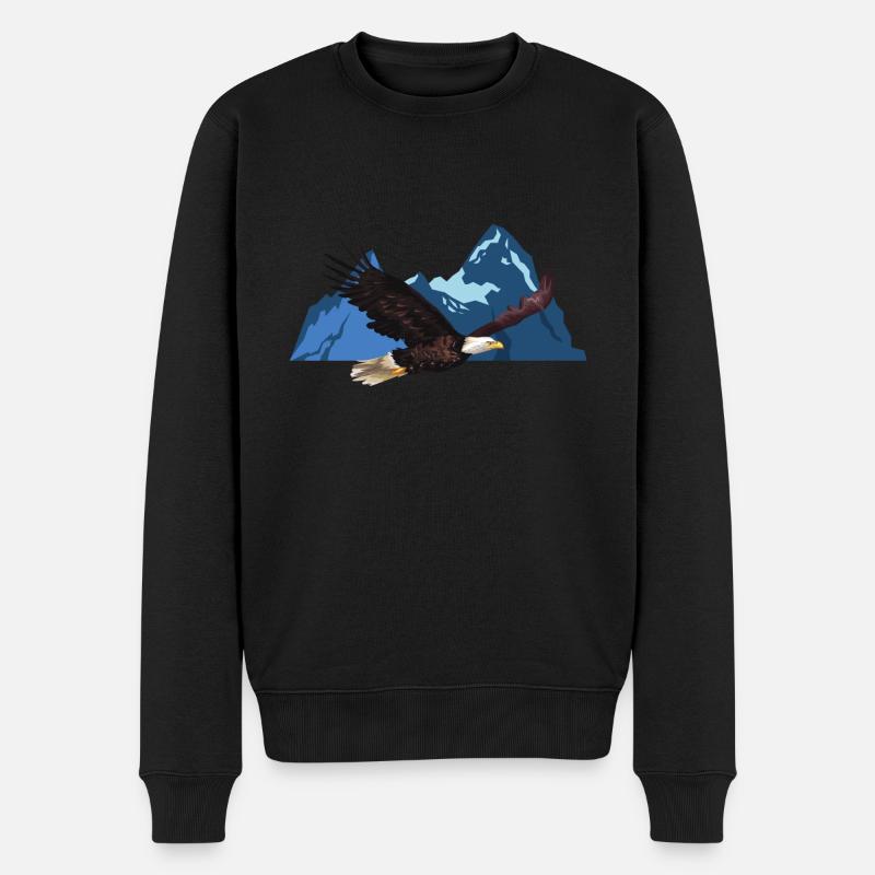 Faucon - Pull Premium bio Homme - noir