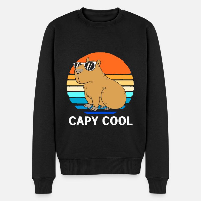 Capibara Capybara - Pull Premium bio Homme - noir
