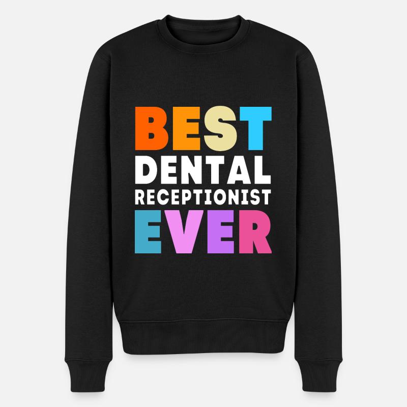 Réceptionniste Dentiste - Pull Premium bio Homme - noir