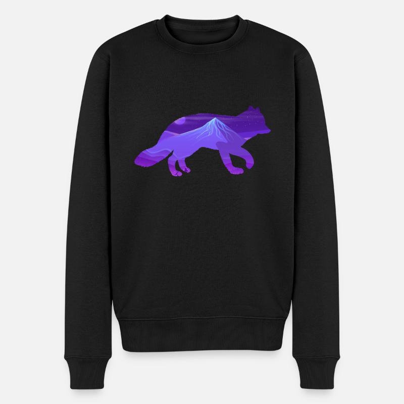 Renard polaire - Pull Premium bio Homme - noir