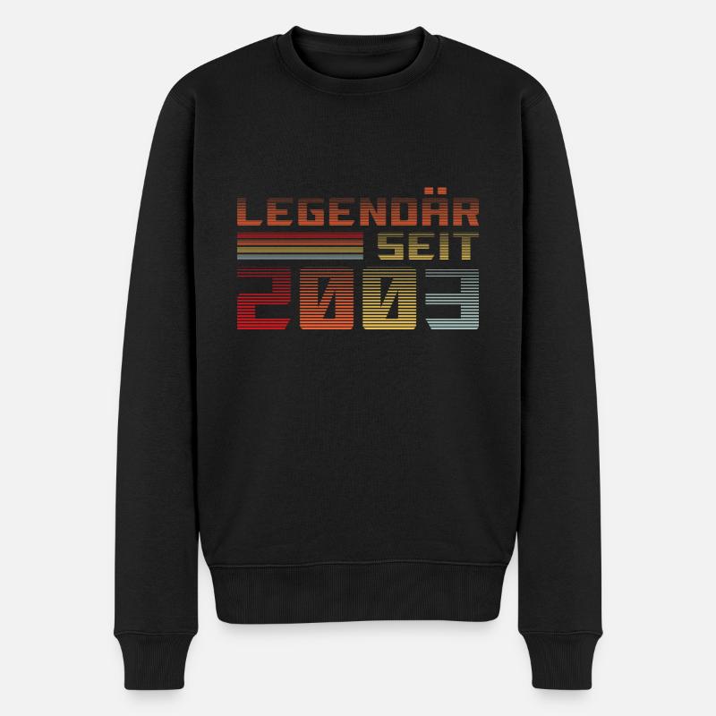 Legendär seit 2003 - Männer Premium Bio Pullover - Schwarz
