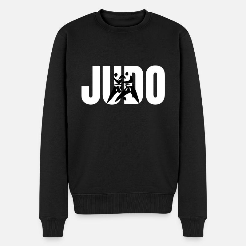 Judo - Männer Premium Bio Pullover - Schwarz