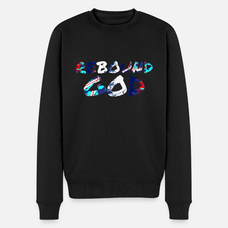 Rebound - Männer Premium Bio Pullover - Schwarz