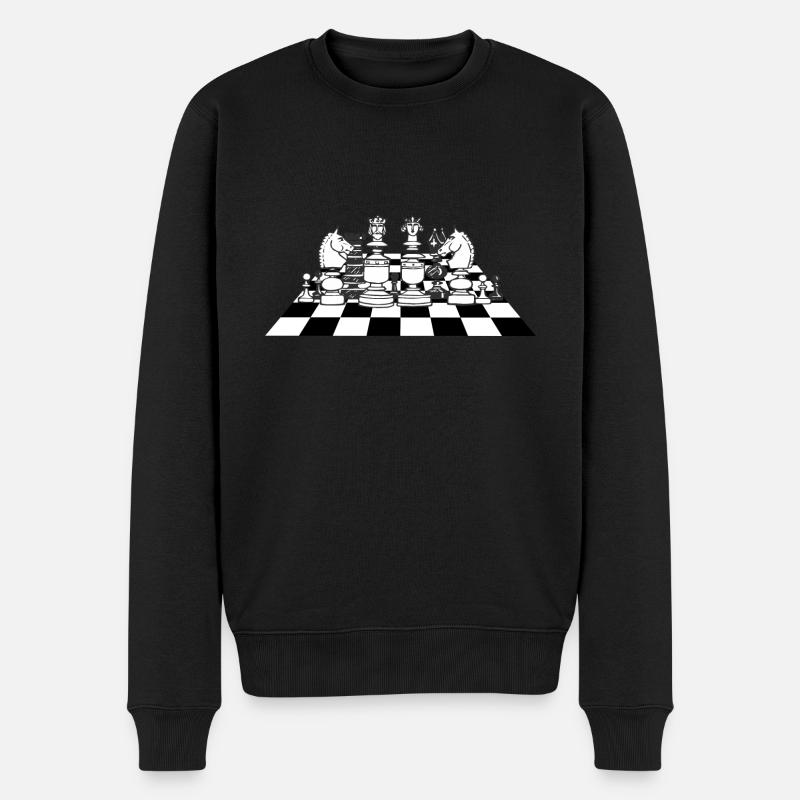 Jeu d’échecs Jeu d’échecs Geek - Pull Premium bio Homme - noir