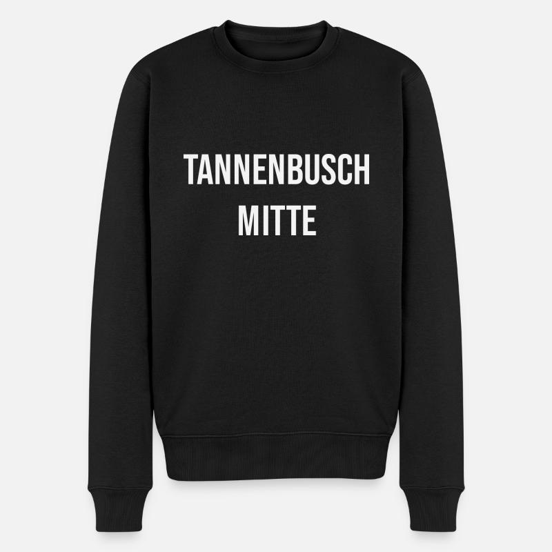 Tannenbusch Mitte - Männer Premium Bio Pullover - Schwarz