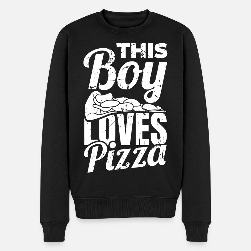 Garçon de pizza - Pull Premium bio Homme - noir