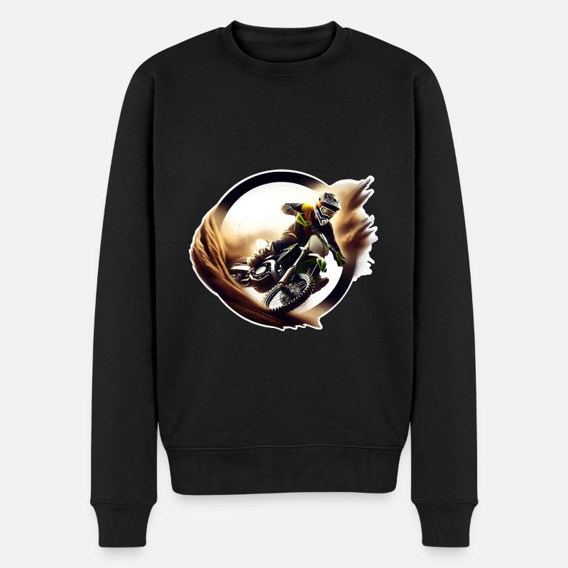 Motocross - Pull Premium bio Homme - noir
