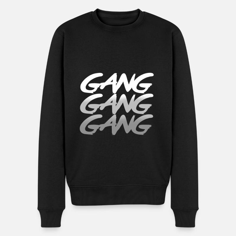 Gang - Männer Premium Bio Pullover - Schwarz