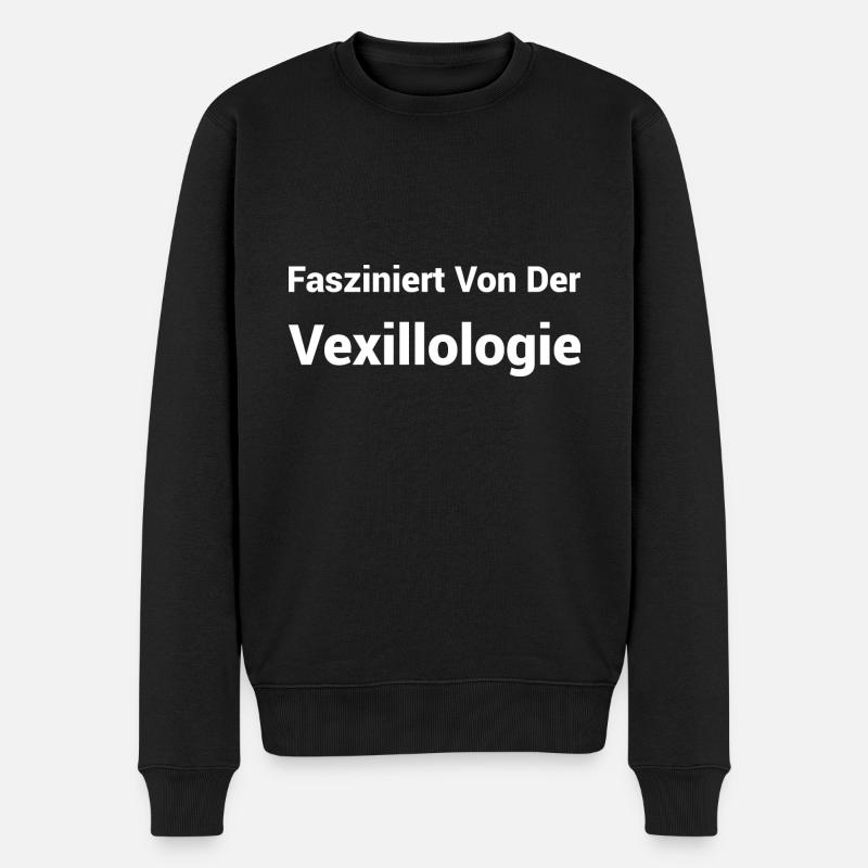 Vexillologie Flaggenkunde Fahnenkunde - Männer Premium Bio Pullover - Schwarz